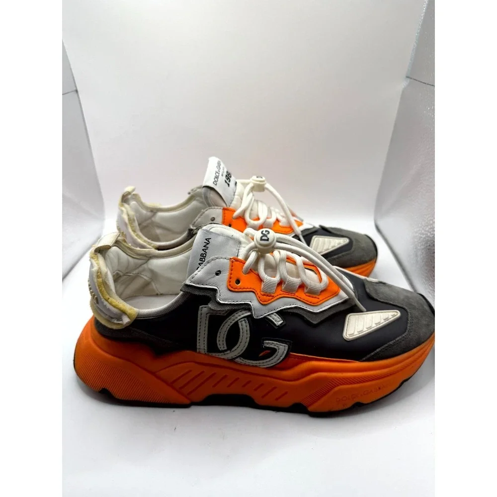 Dolce & Gabbana Daymaster Womens 42 Sneaker Multicolor‎ Leather Lace Up Shoes
